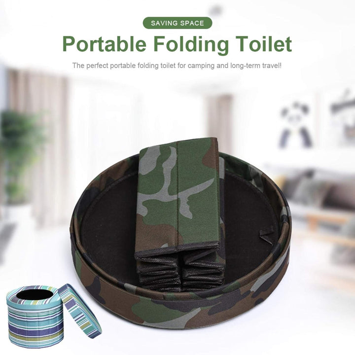 Yiida Tragbare zusammenklappbare Toilette Auto Toilettenstuhl Camping Toilette Auto Toilette Aufbewa