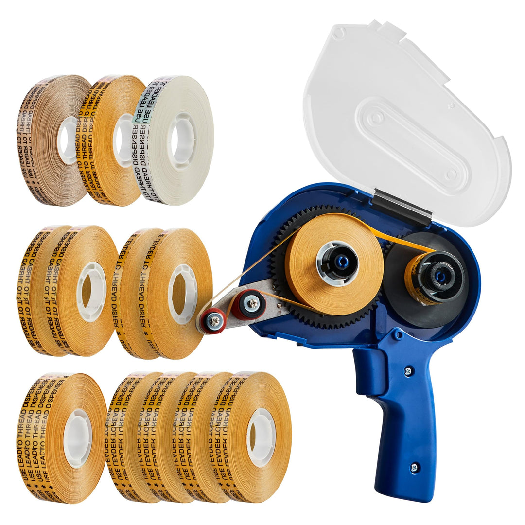 Paketbandabroller Starterkit mit ATG-900 Handabroller, 12 Kleberollen und Adapter, vielseitiges Set