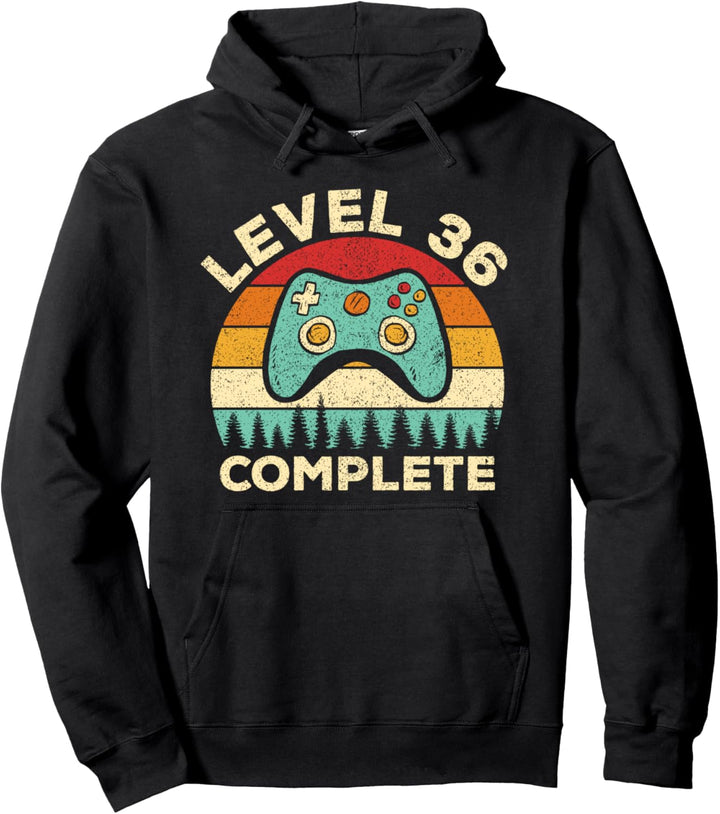 36. Geburtstag Level 36 Gamer 36 Jahre altes Geschenk Pullover Hoodie