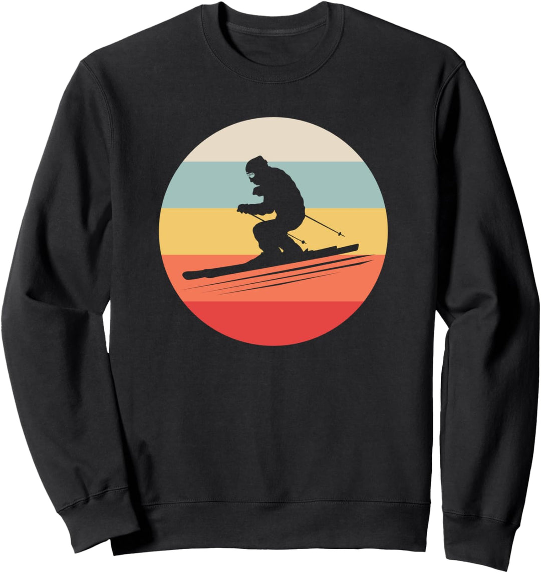 Vintage Ski Ski Skifahrer Sweatshirt