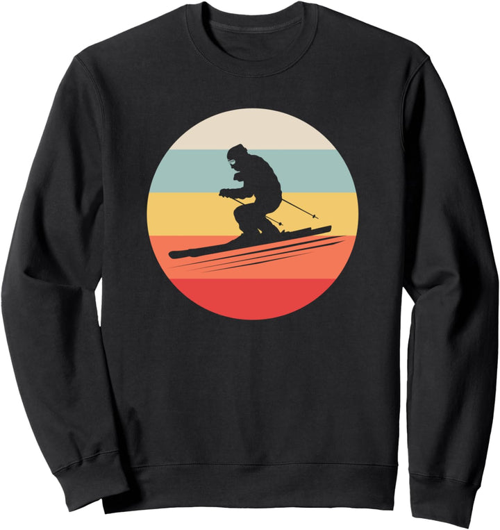 Vintage Ski Ski Skifahrer Sweatshirt