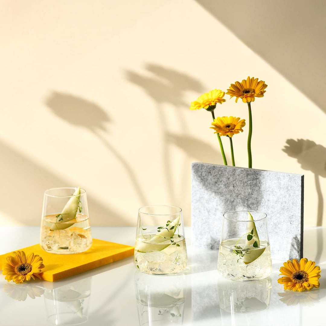 Krosno Gin-Gläser Wassergläser Weissweingläser Trinkgläser | Set von 6 | 430 ML | Avant-Garde Kollek