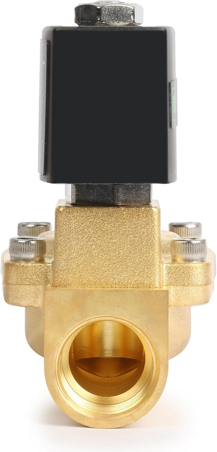 U.S. Solid Magnetventil Messing 3/4" 230V AC, 0,3-16 bar, stromlos geschlossen, VITON-Dichtung, G-Ge