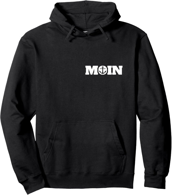Moin mit Anker Norddeutsch Ostsee Nordsee Geschenk Pullover Hoodie