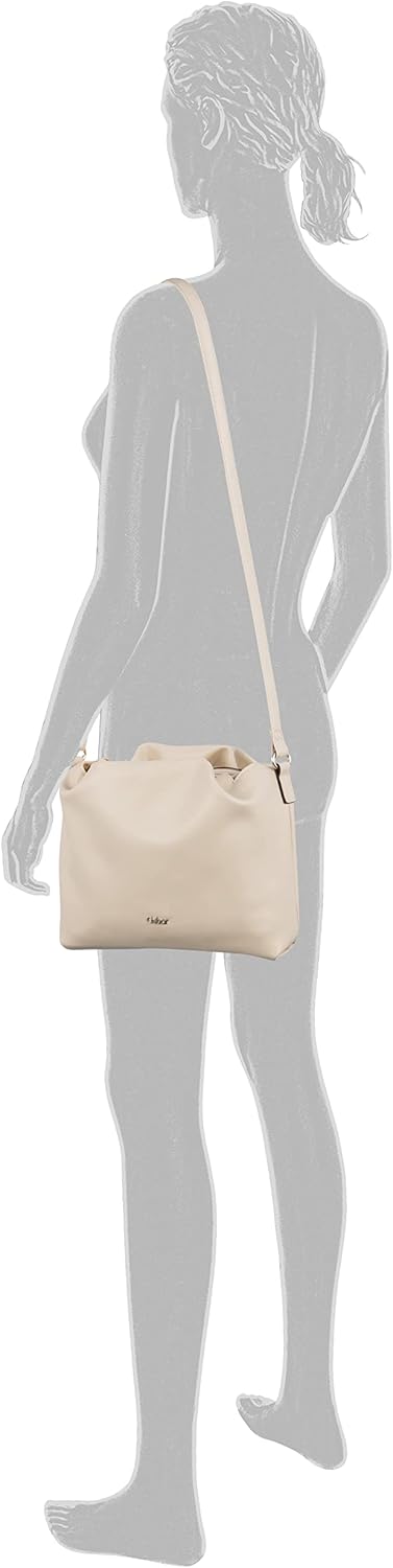 Gabor Damen Sarah Umhängetasche 28 x 10 x 24 (LxBxH) Off White, 28 x 10 x 24 (LxBxH) Off White