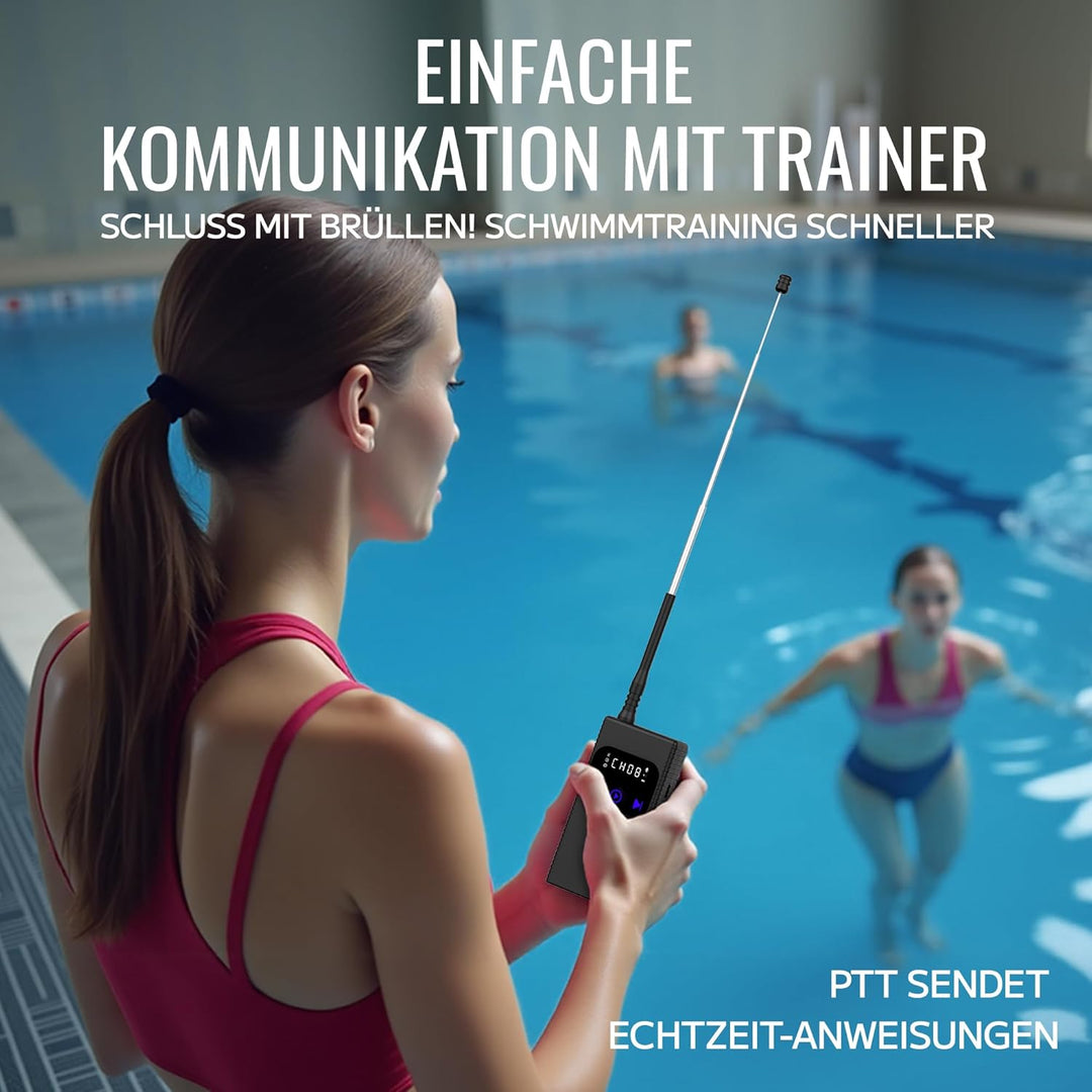 Tayogo T6-W25 Knochenschall-Kopfhörer Schwimmen - Drahtloser Sender, Ideal für Spotify und Audible |