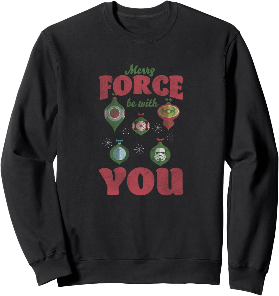 Star Wars Christmas Merry Force Be With You Ornaments Sweatshirt