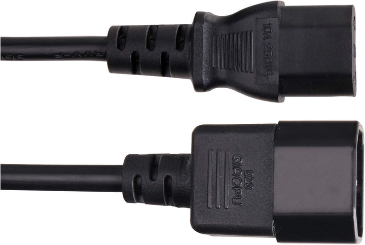 Pronomic IECIEC-1, 0 Kaltgeräte Verlängerung Netzkabel 1, 0m 3X Set | Kaltgeräte Stecker auf Kaltger