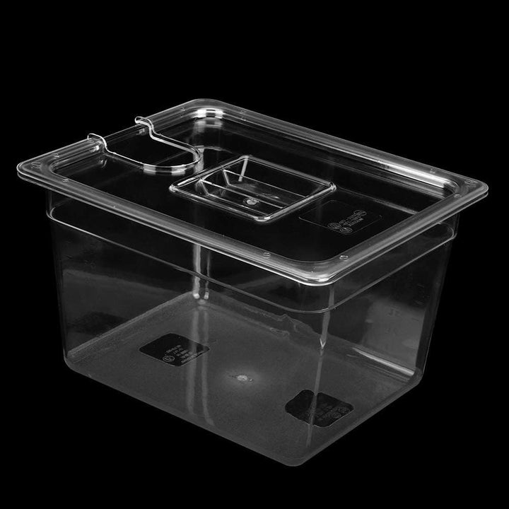Zerodis Behälter 11 L mit Deckel, Gestell und Hülse, Komplettes Sous-Vide-Zubehör-Set, Sous-Vide-Koc