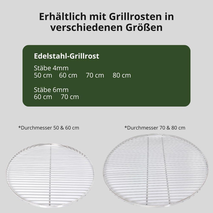 HeRo24 Edelstahl- Dreibein Schwenker Grillgestell mit Kurbel,Kette,Hacken und Wirbel und Tasche zum