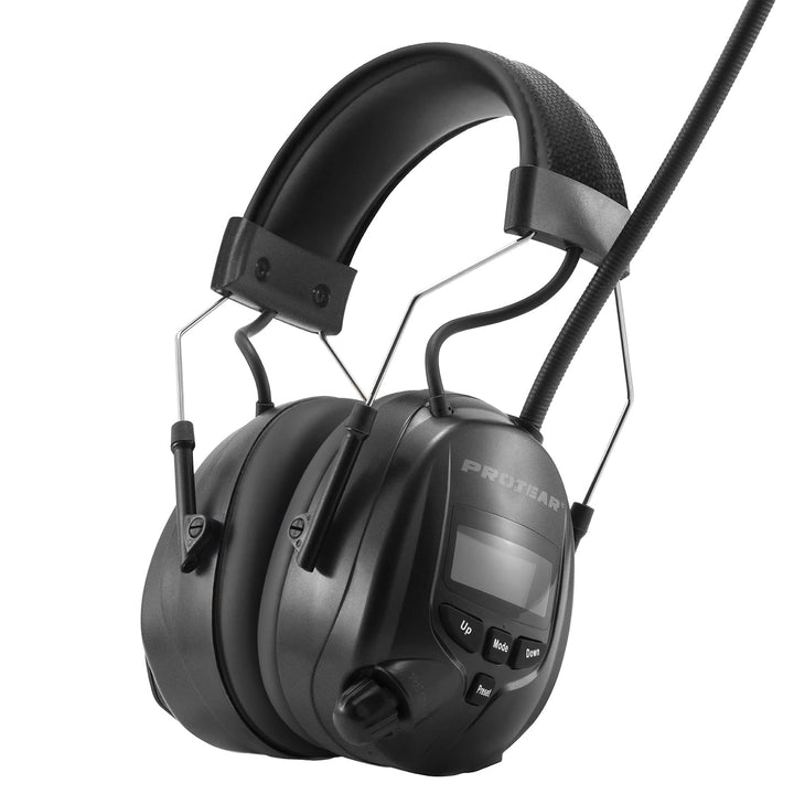Gehörschutz mit Radio DAB + / FM, integriertem Bluetooth und Mikrofon, SNR