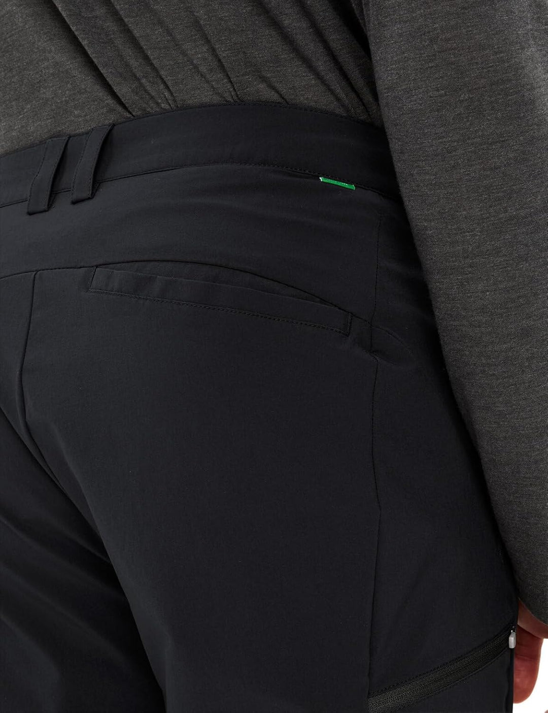 VAUDE Farley Stretch Zip-off II - Wanderhose Herren Zip Off 52 Kurz Schwarz, 52 Kurz Schwarz