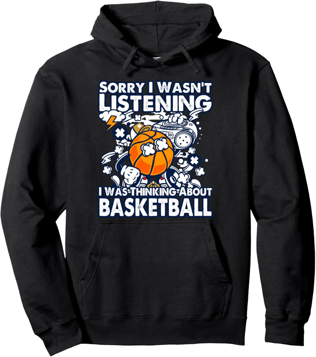 Denken an Basketball Basketballer Geschenk Basketball Pullover Hoodie