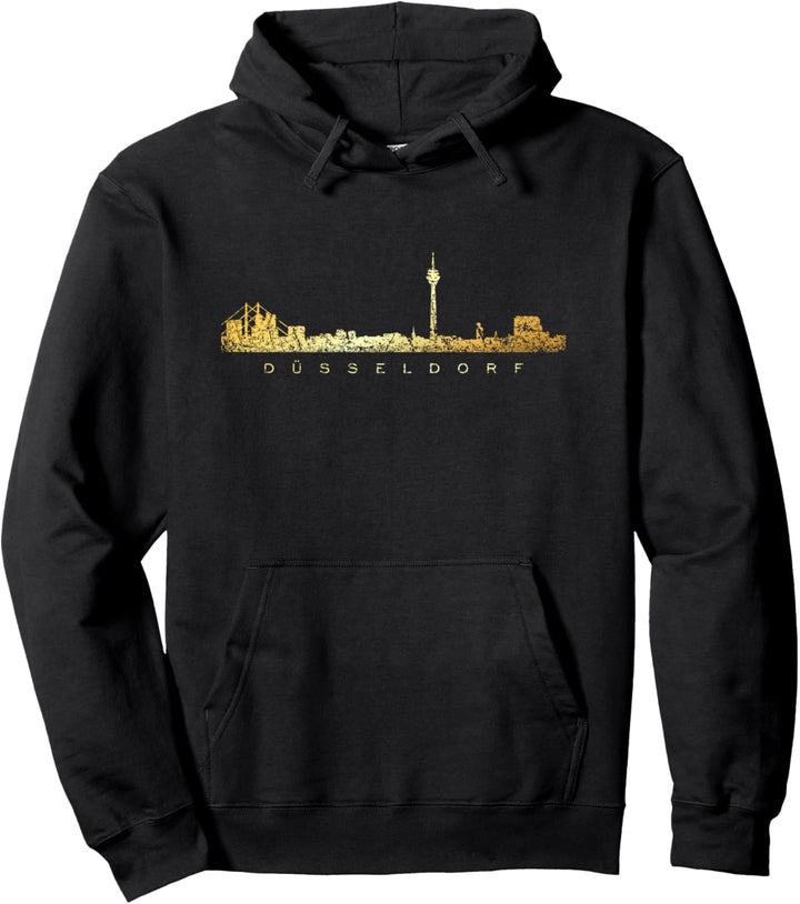 Düsseldorfer Skyline (Vintage Goldgelb) Düsseldorf Pullover Hoodie