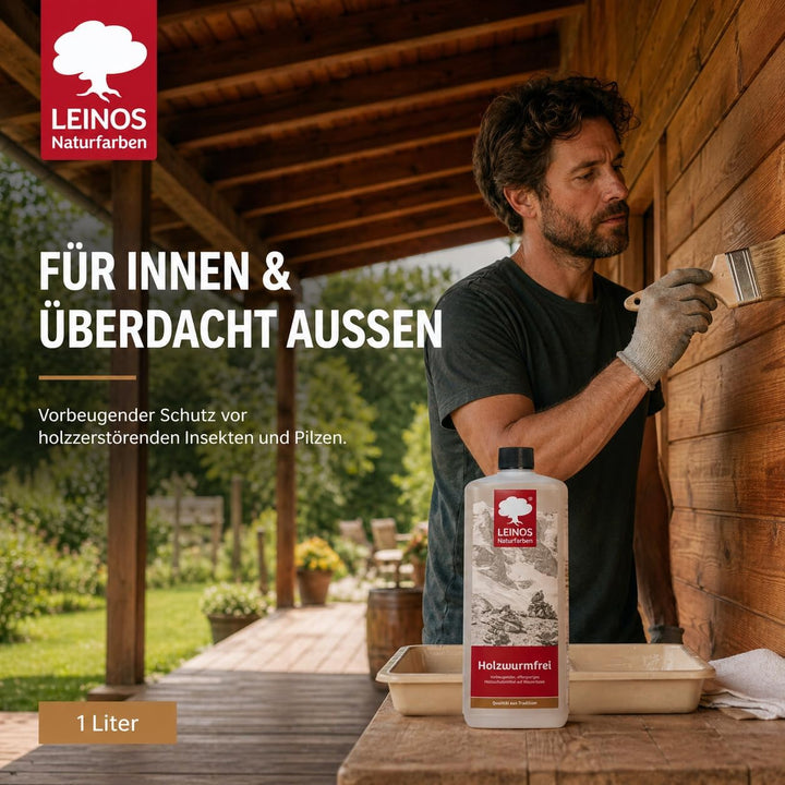 Leinos 130 Holzwurm-Frei 1 l, 1 l