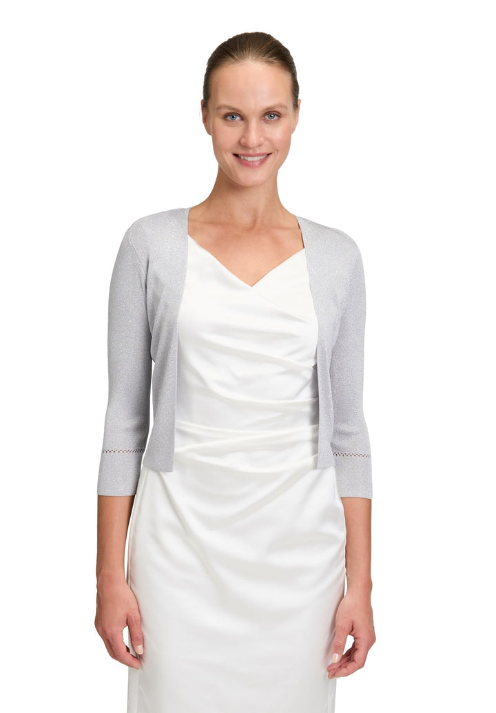Vera Mont Damen Strickbolero ohne Verschluss S Grau, S Grau