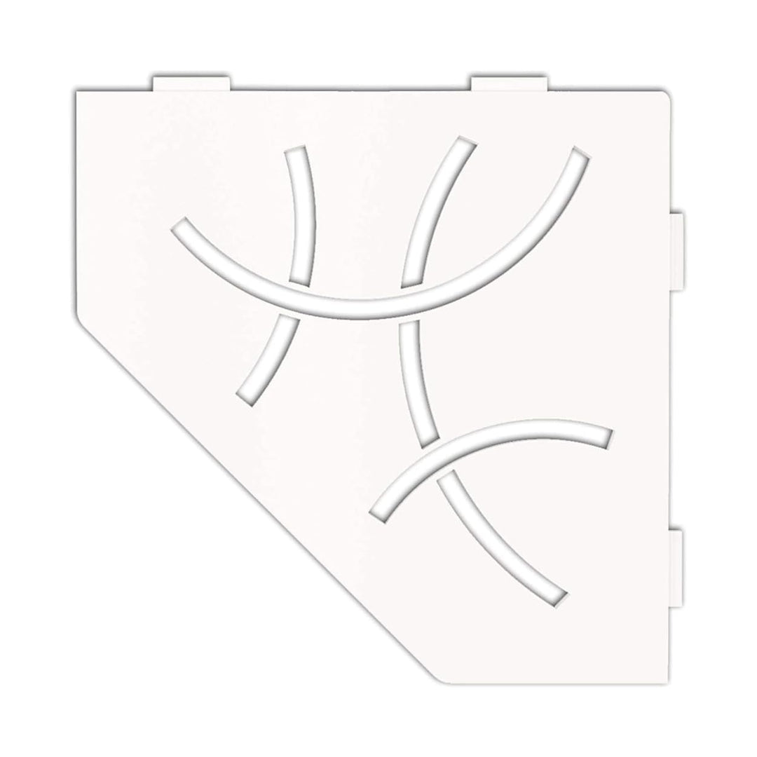 Schlüter SHELF-E-S2 Curve Brillantweiss matt