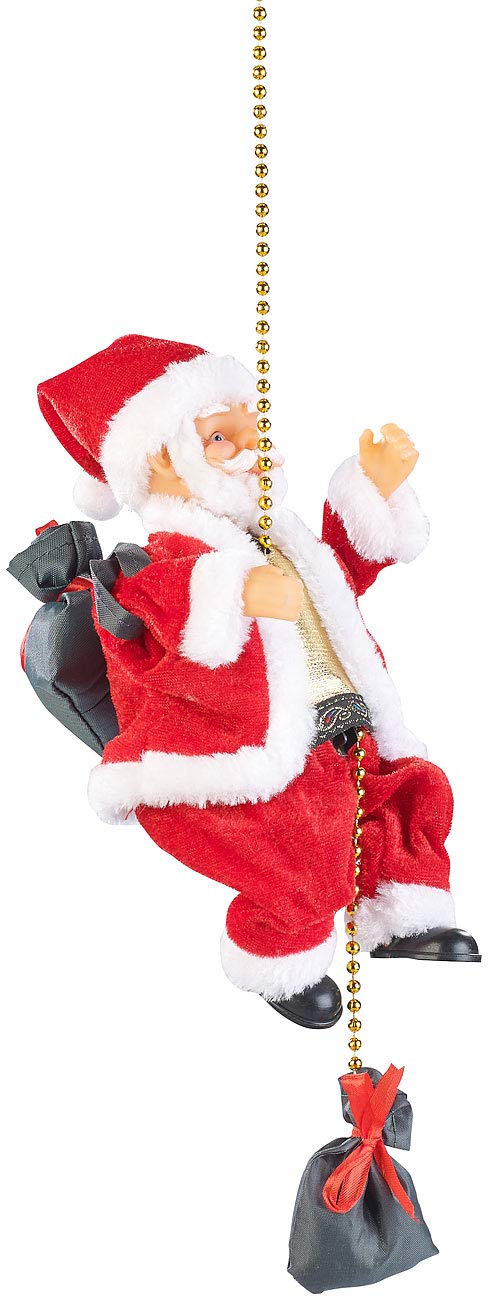 infactory Kletter Weihnachtsmann: Kletternder Weihnachtsmann Santa Crawl (Weihnachtsmann klettert, K
