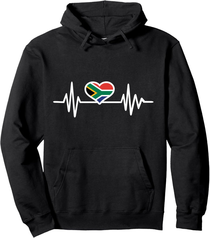 Südafrika Herzschlag Pullover Hoodie