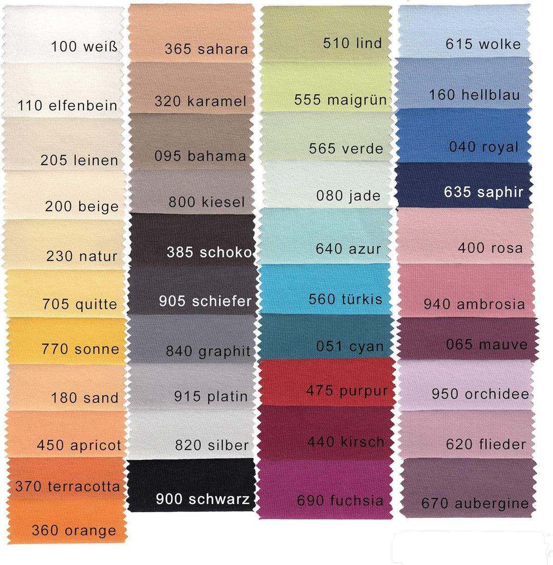 Estella 6500-370 Mako-Feinjersey-Spannbetttuch 200 x 200 cm