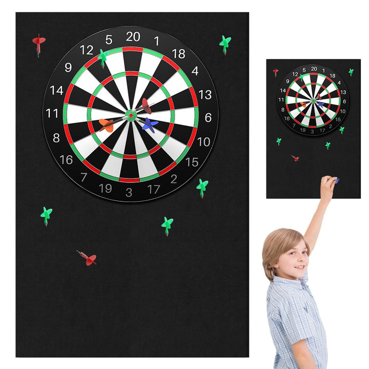 Dartboard Wandschutz, Filz-Dartboard-Wandschutz Selbstklebend Dartscheiben Umrandung, Dart Wandschut