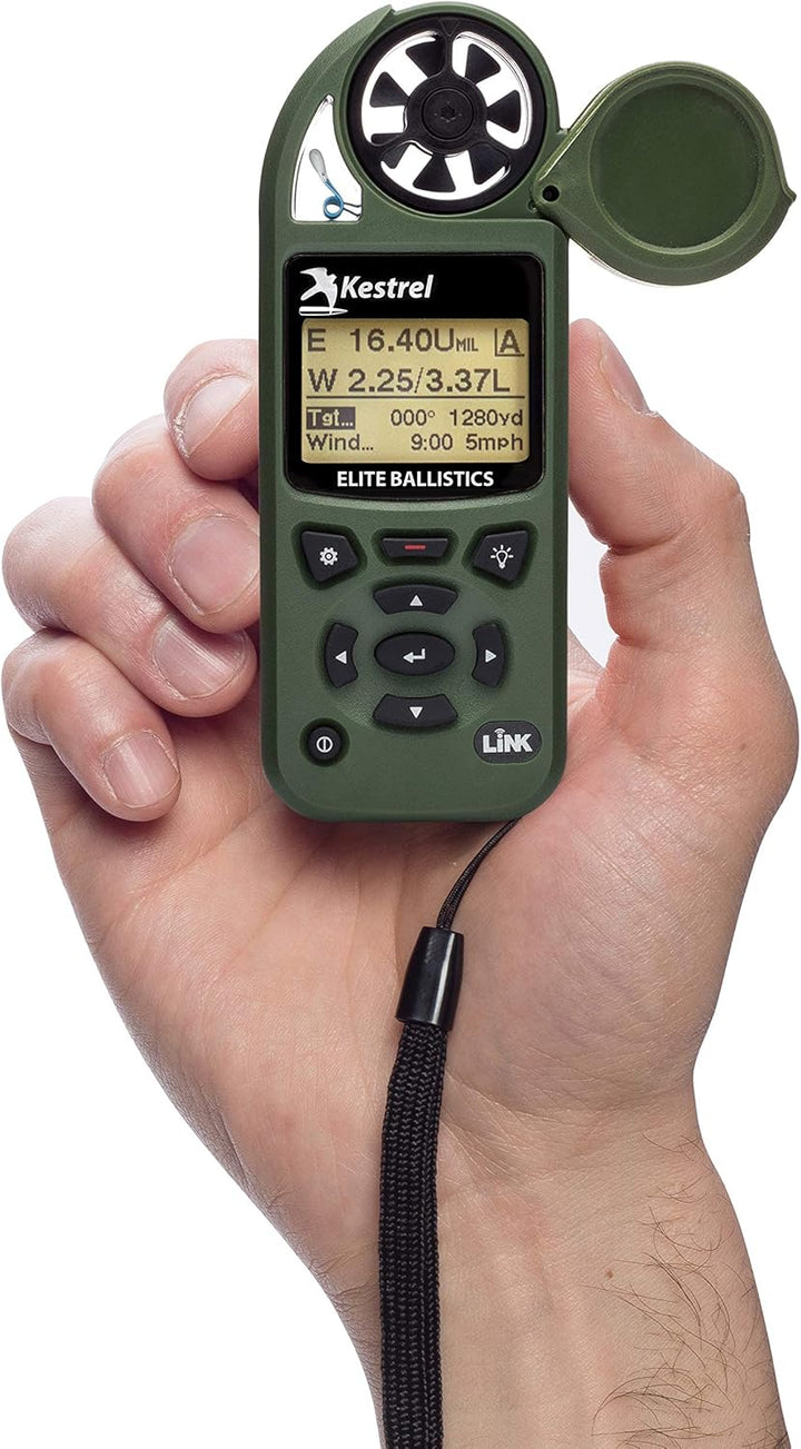 Kestrel Elite Wettermesser mit Ballistik und Bluetooth-Link LiNK Enabled Braunoliv