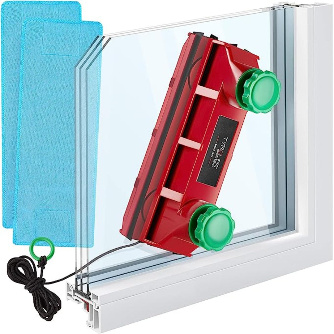 Tyroler Fensterreiniger mit regulierbarer Magnetkraft Glider D-4 | Fensterputzen leicht gemacht | Gl