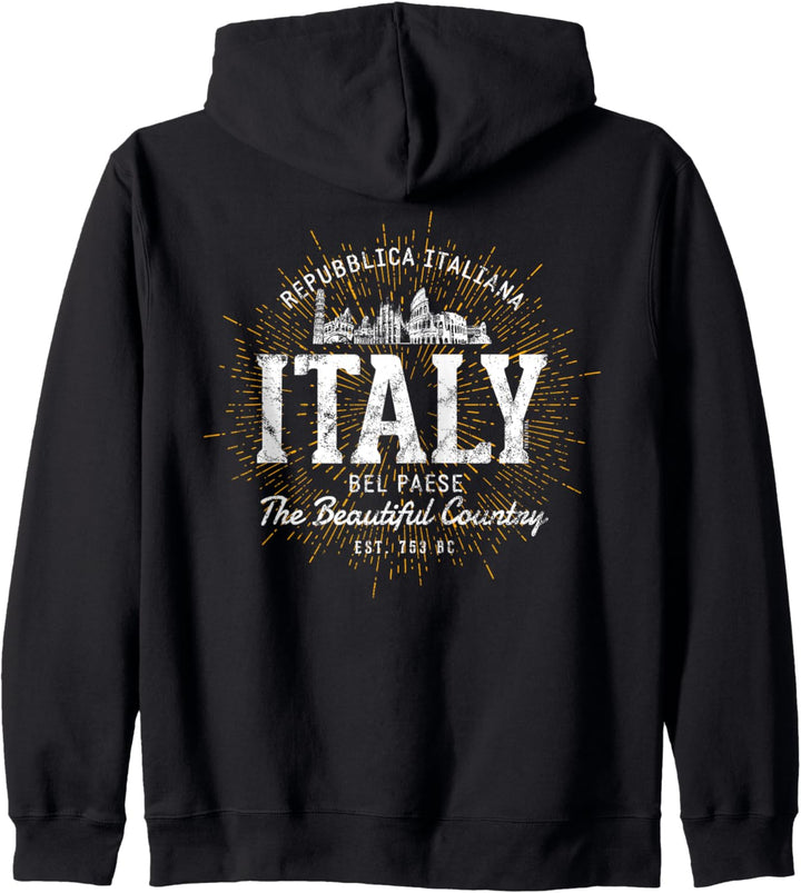 Italien Vintage Style Retro Italien Kapuzenjacke