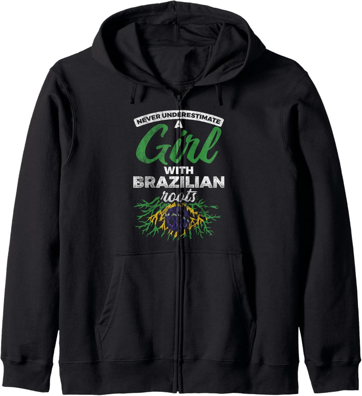Brazilian Roots Brasilianische Flagge Brasilien Kapuzenjacke