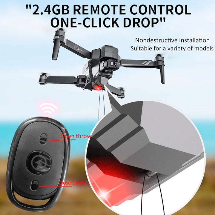 OBEST Airdrop System, Nutzlast Airdrop Release Drop Gerät, Drohnenstarter für Hochzeit, Suche, Rettu