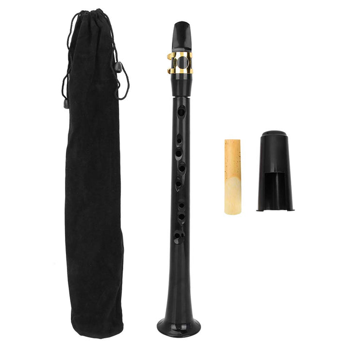 Einfaches Mini Saxophon, Tragbares Taschensaxophon Übungssaxophon mit Blatttasche, Mini-Saxophon Hol