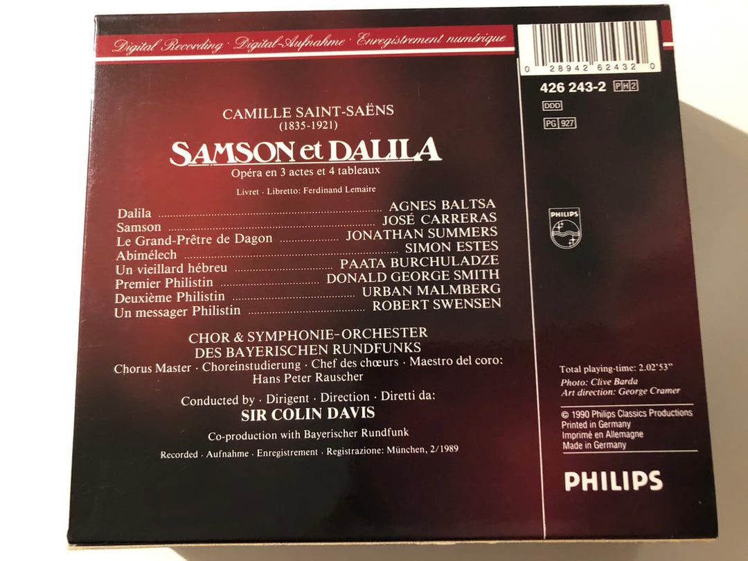 Saint-Seans: Samson und Dalila (Gesamtaufnahme) (franz.), Audio-CD