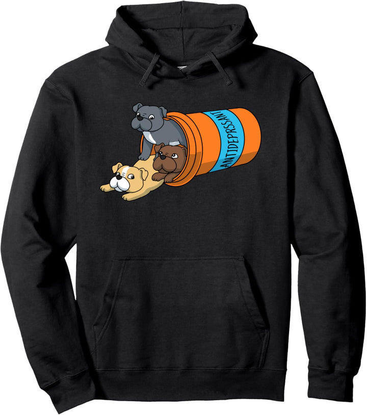 Antidepressant Pitbull Pullover Hoodie