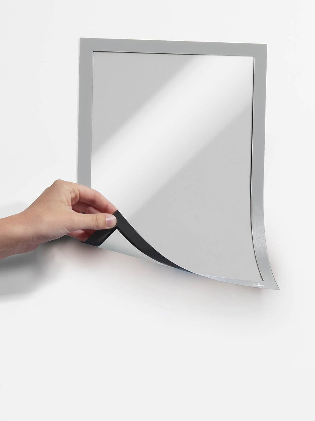 Durable Info-Rahmen Duraframe Magnetic (A3, Magnetrahmen für metallische Oberflächen) 5 Stück, silbe