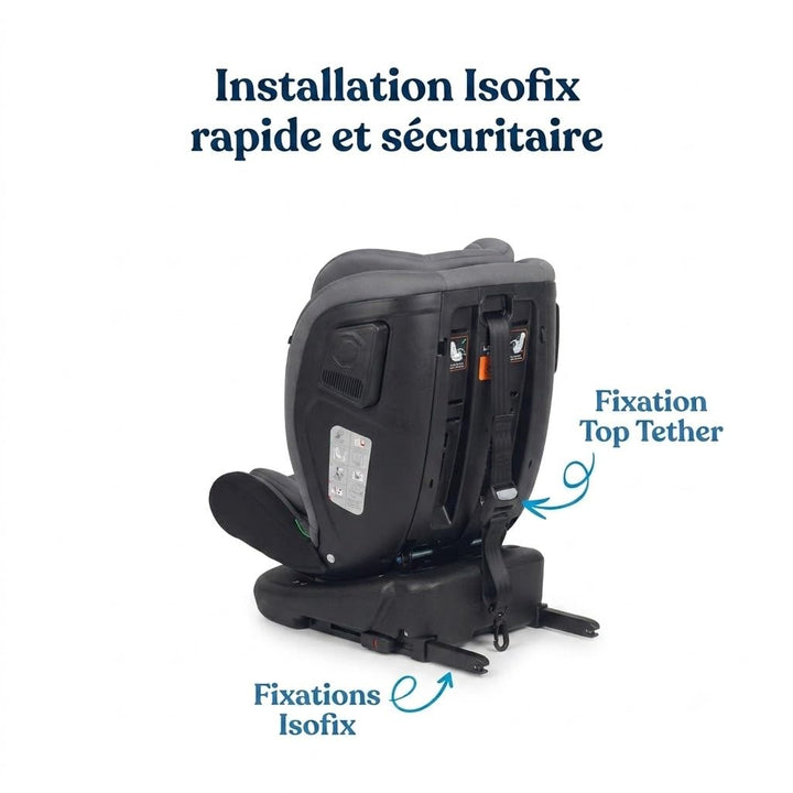 Nania - Kinderautositz Phoenix 360° drehbar - I-Size 40-150 cm - wächst mit von Geburt an bis ca. 12