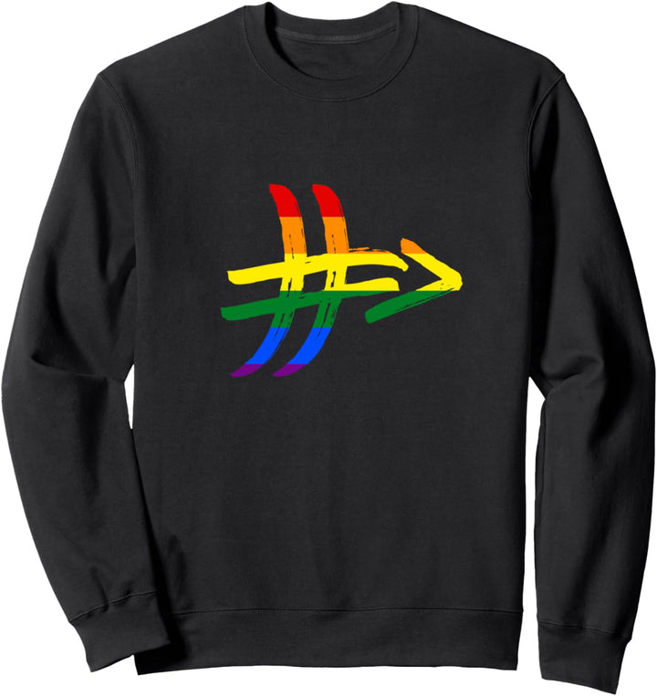 Regenbogen Diversität Toleranz Vielfalt Hashtag # Sweatshirt