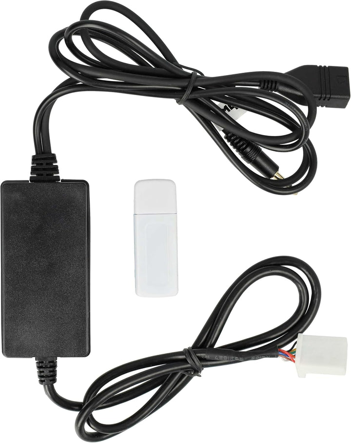 vhbw AUX Line In Adapter Kabel KFZ Radio kompatibel mit Toyota Yaris 2006-2010 Auto, Fahrzeug, USB