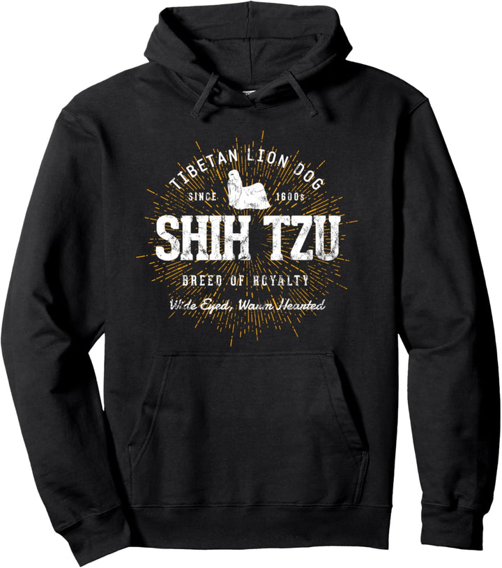 Vintage Retro Shih Tzu Pullover Hoodie