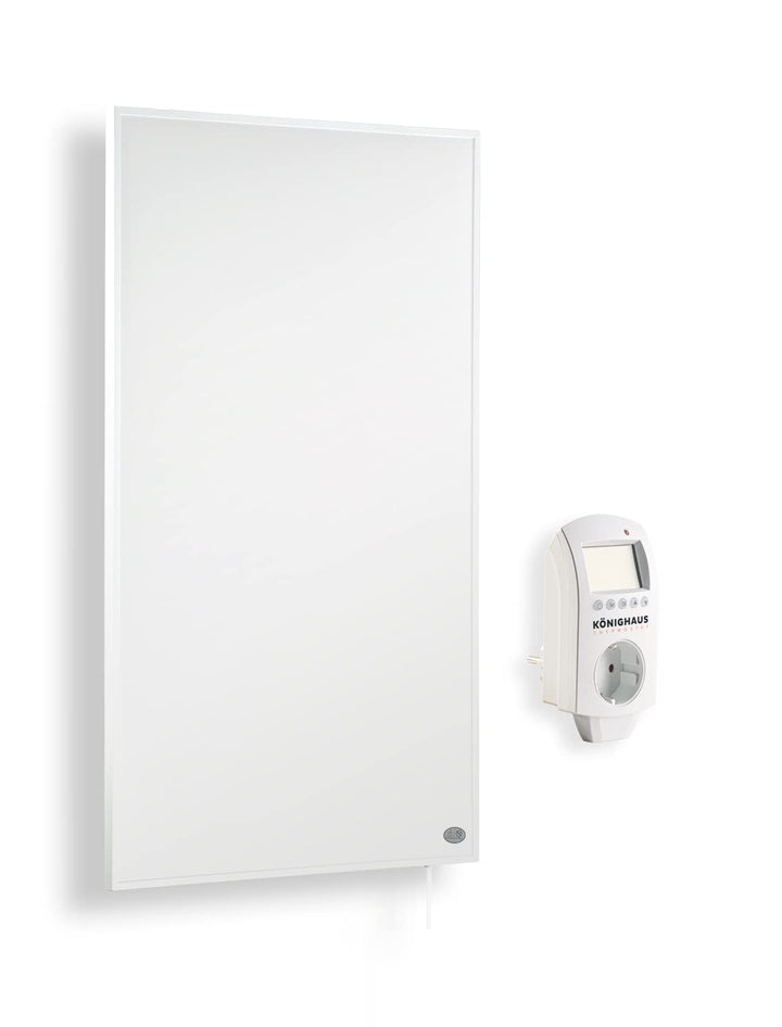 Infrarot Heizung mit Digitalthermostat 130, 300, 450, 600, 800, 1000 Watt Elektroheizung mit Stecker