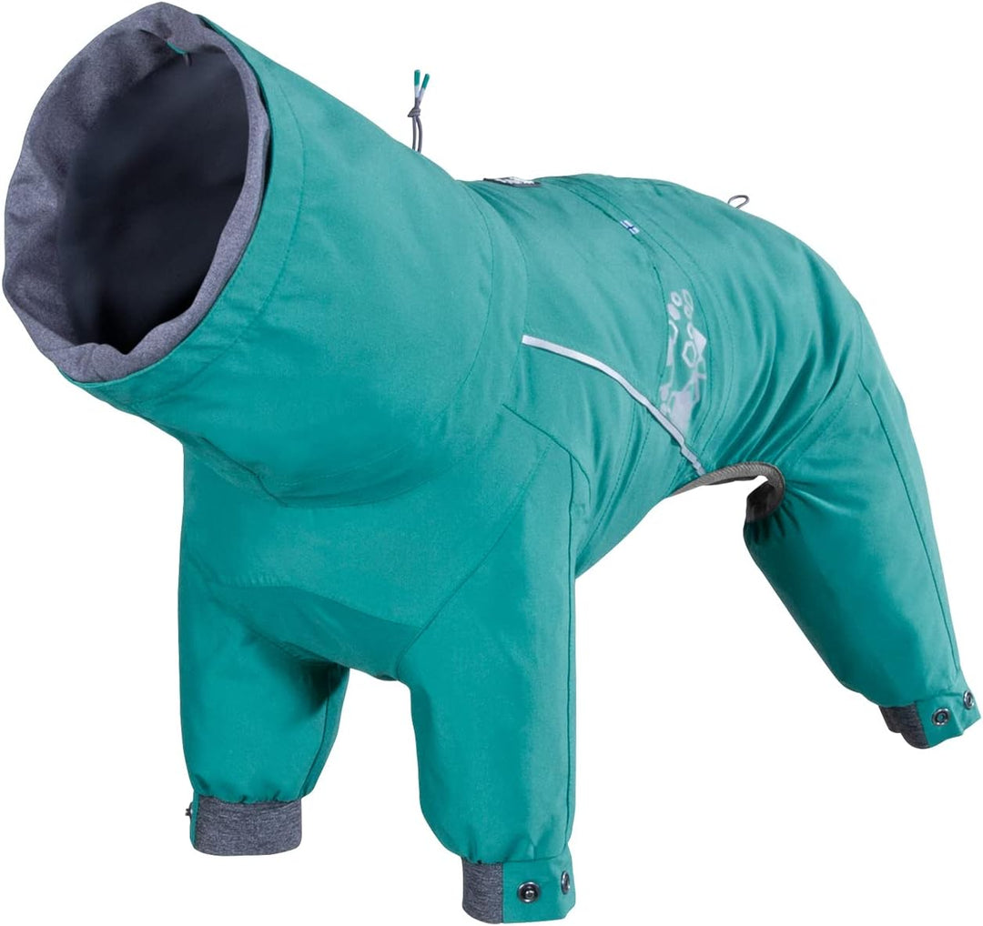 Hurtta Mudventure Overall ECO, Hunderegenmantel, Wasserdicht, Peacock-Türkis, 25S 25S Peacock, 25S P