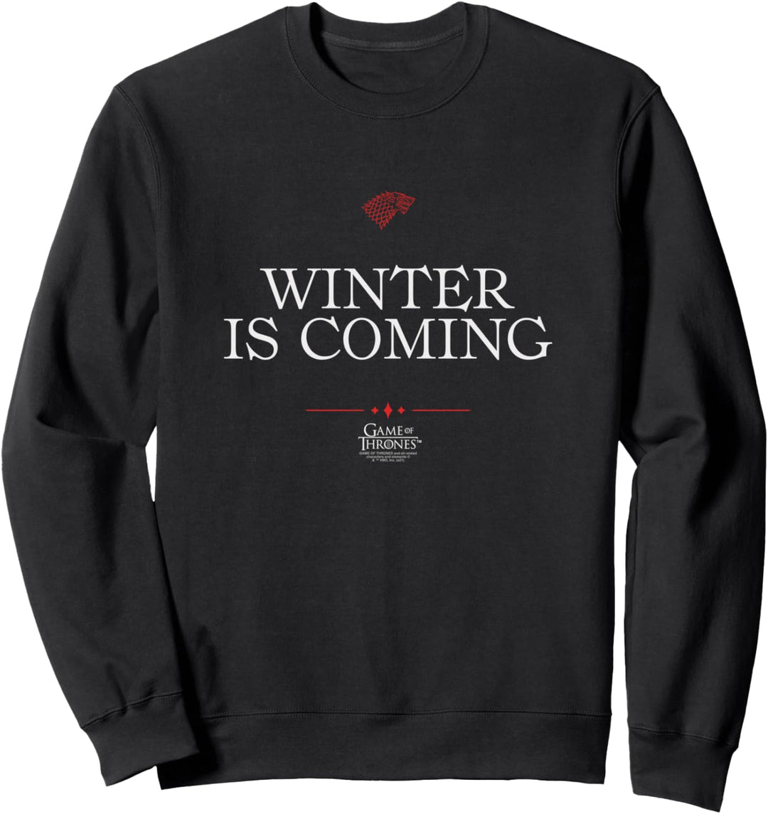 Game of Thrones Winter is Coming Text Sweatshirt