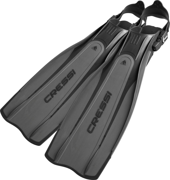 Cressi Pro Light Open Heel Tauchen Flossen S/M (40/41) Schwarz/Silber, S/M (40/41) Schwarz/Silber