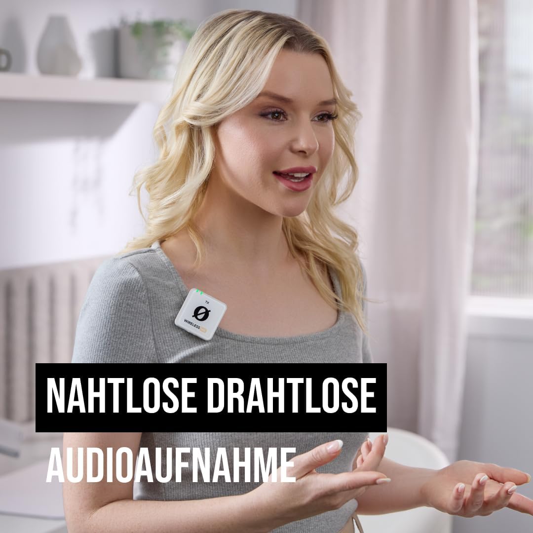 RØDE Wireless ME Dual Set: Kompaktes drahtloses Mikrofonsystem mit GainAssist-Technologie, integrier
