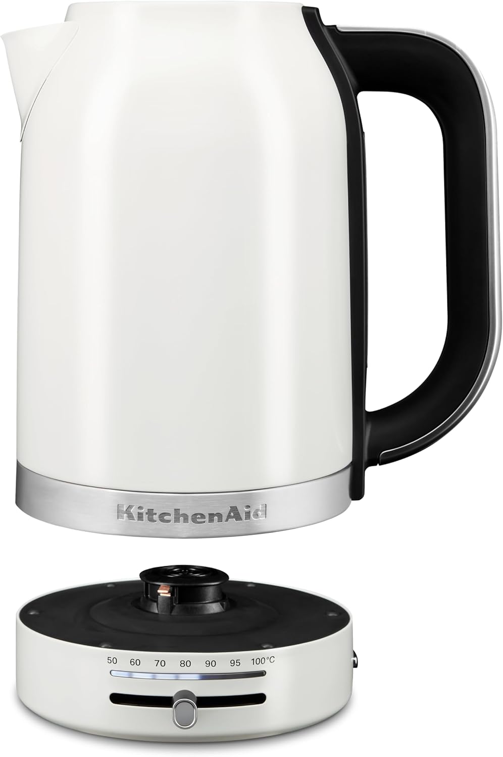 KitchenAid 5KEK1701EPL Wasserkocher 1,7 L mit digitaler Temperatureinstellung (50°C-100°C), Warmhalt