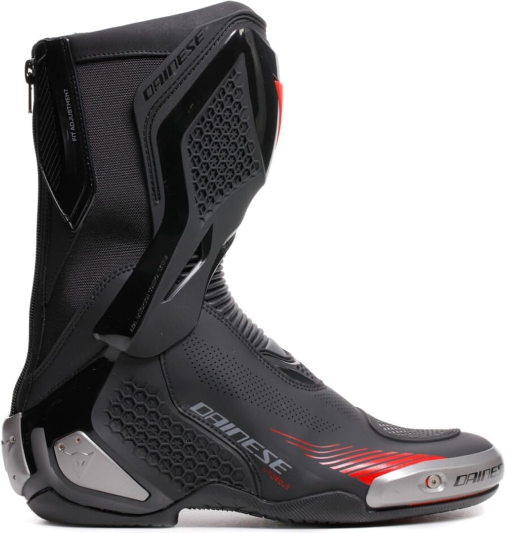 Dainese Torque 4 Air Motorrad Stiefel, schwarz/rot, 47 Schwarz Rot 47 EU, Schwarz Rot 47 EU