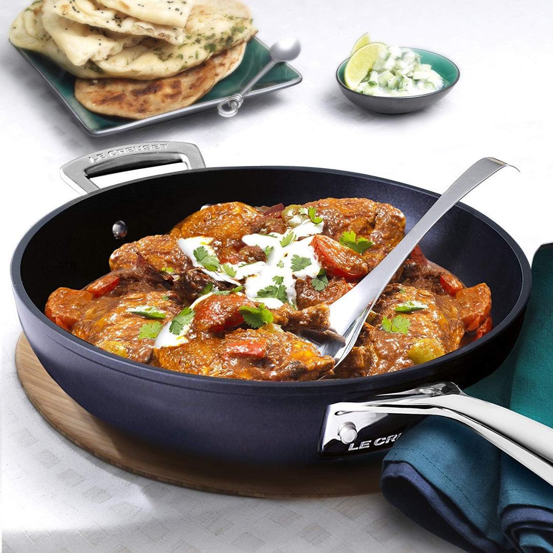 Le Creuset Aluminium-Antihaft hohe Pfanne mit Gegengriff