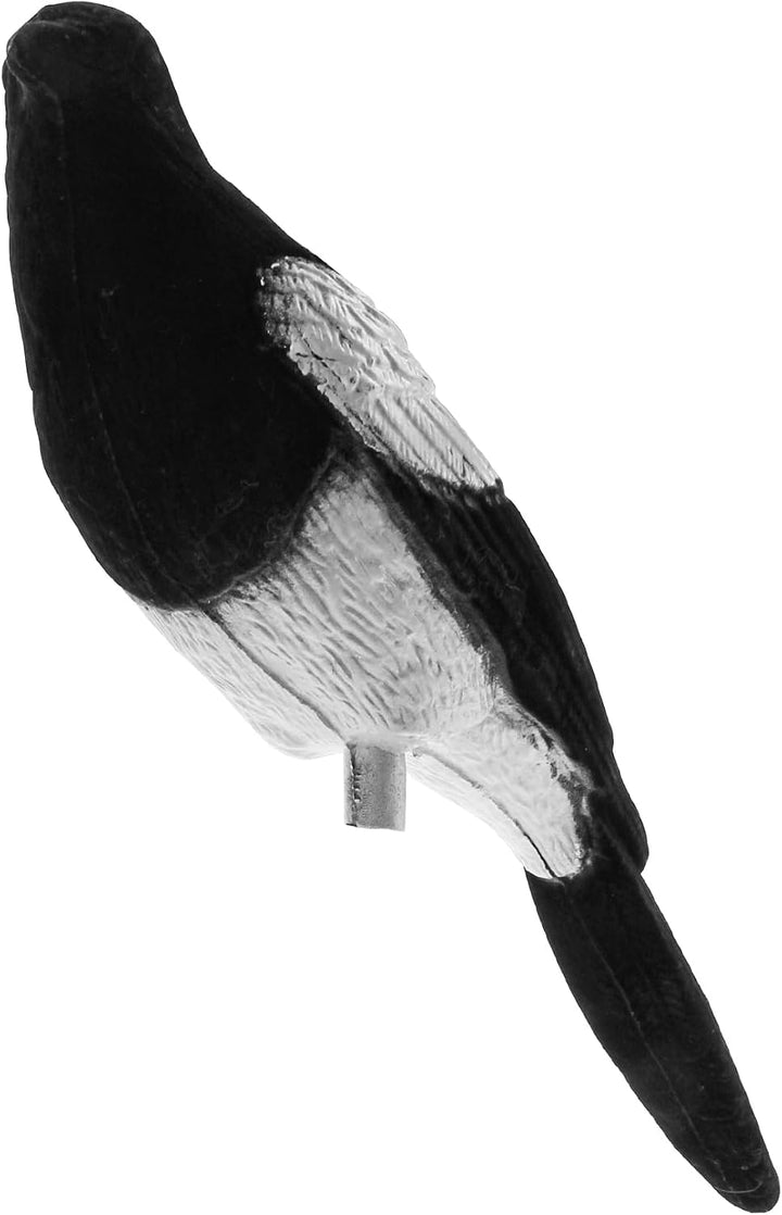 VicBre 2 Stück Künstliche Elster Lockvögel beflockte Köder Magpie Decoy | Künstliche realistische el