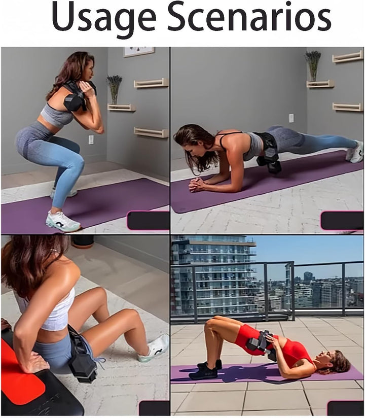 Gewichtsgürtel Po Trainer Hip Thrust Gürtel - 1 Stück, Schwarz, Pilates Belt, Bridge Training Anti R