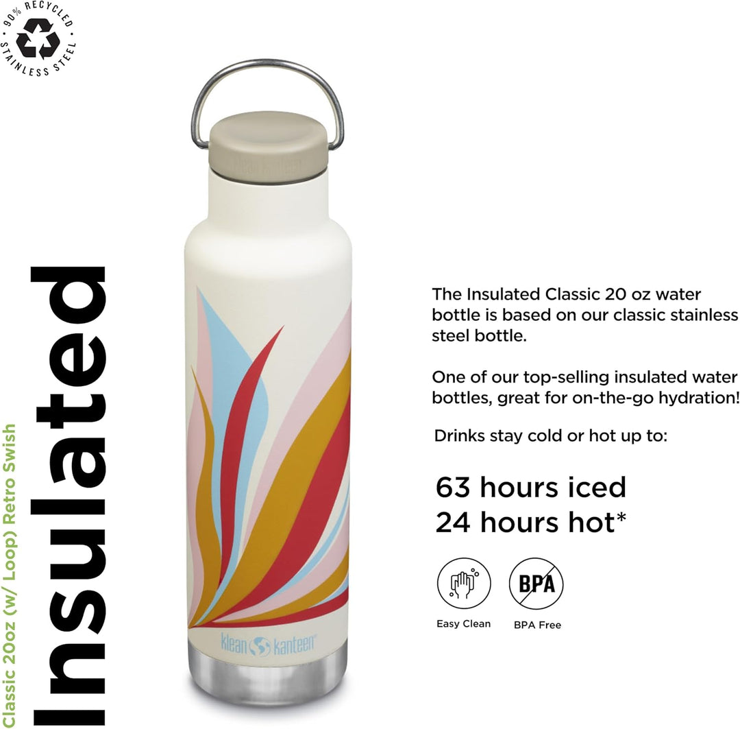 Klean Kanteen Classic VI Trinkflasche Retro-Sweet 592 ml