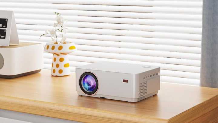 Beamer 4K Mit Android TV, SEWENS 800 ANSI WiFi Bluetooth Projektor, Autofokus und Keystone, Native 1